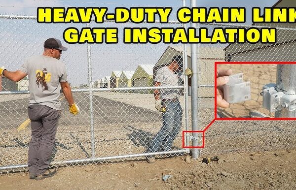 Chain Link Fence Double Gate