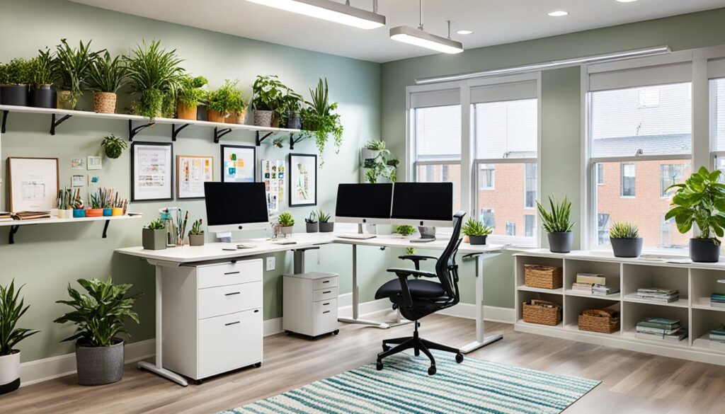 ergonomic basement home office