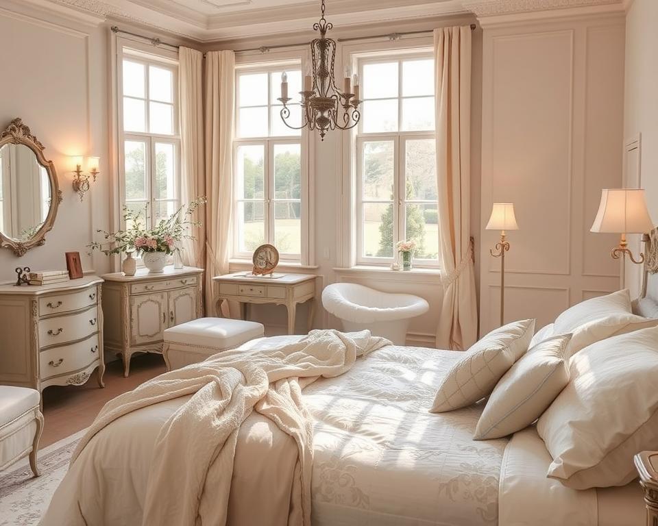 French bedroom colors neutral palette